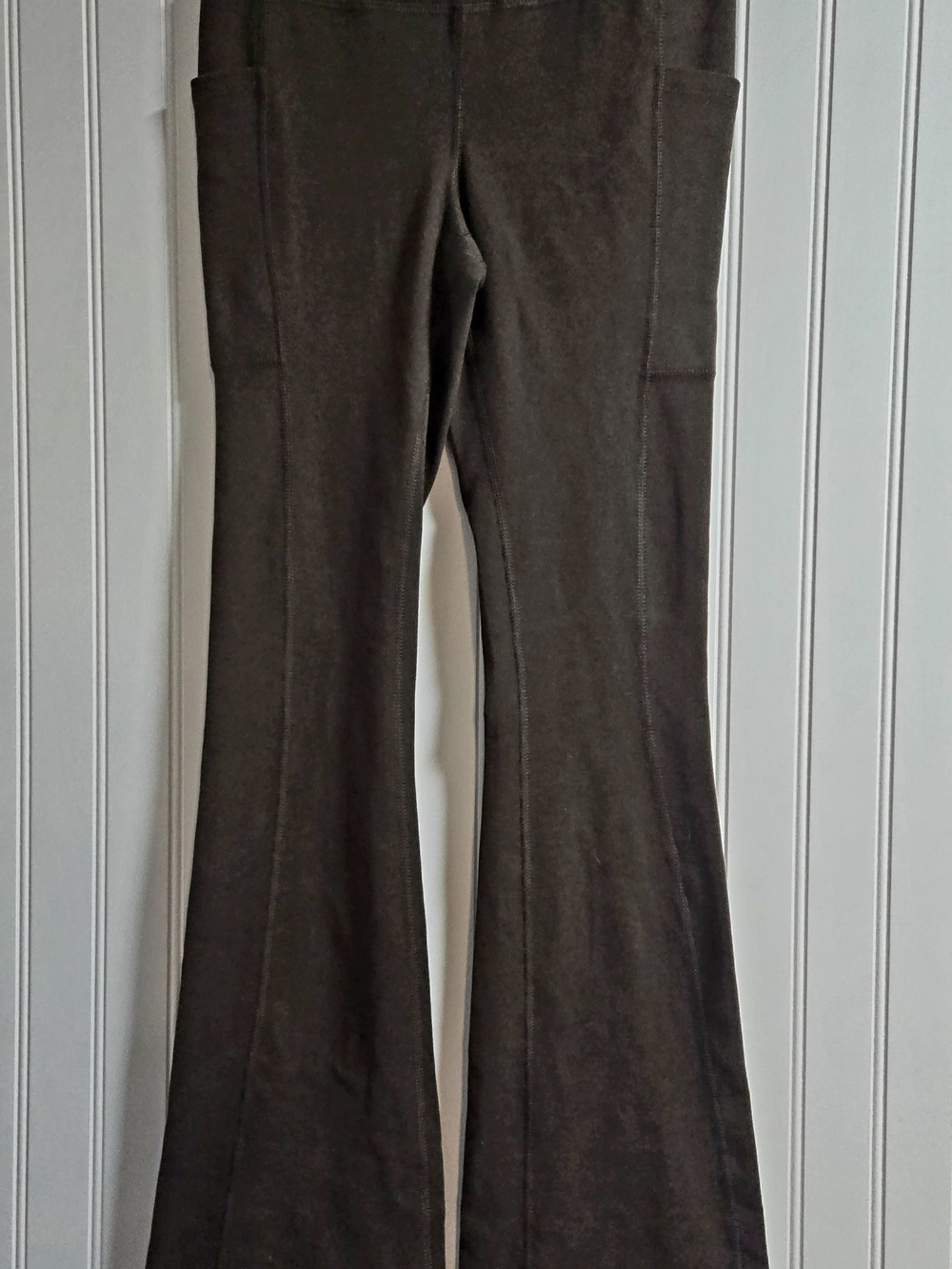 Laundry By Shelli Segal Dark Brown Flared Track Pants